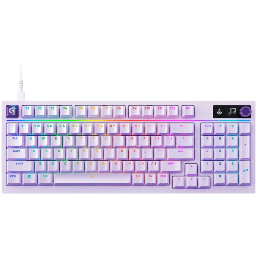 LOGITECH G316 X 98 Wired Gaming Keyboard - LILAC - US INT'L - USB - EMEA28i - 935 - TACTILE