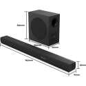 Hisense HS3100 Melns 3.1 kanāli 480 W Hisense HS3100 Melns 3.1 kanāli 480 W