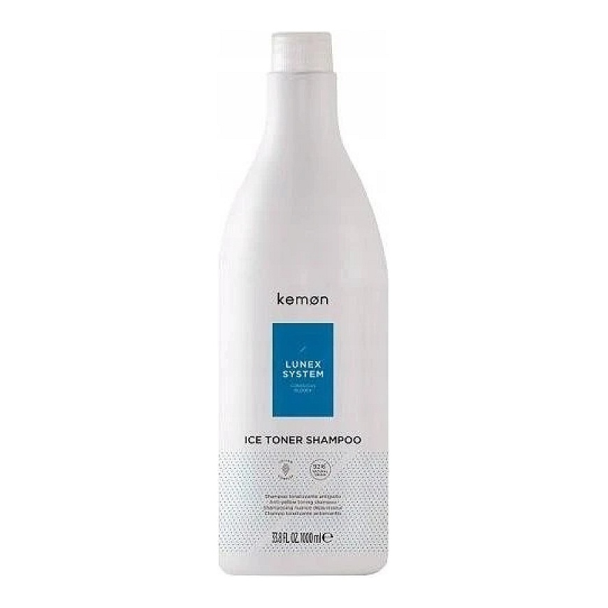 Kemon Lunex System Ice Toneris Šampūns, 1000 ml