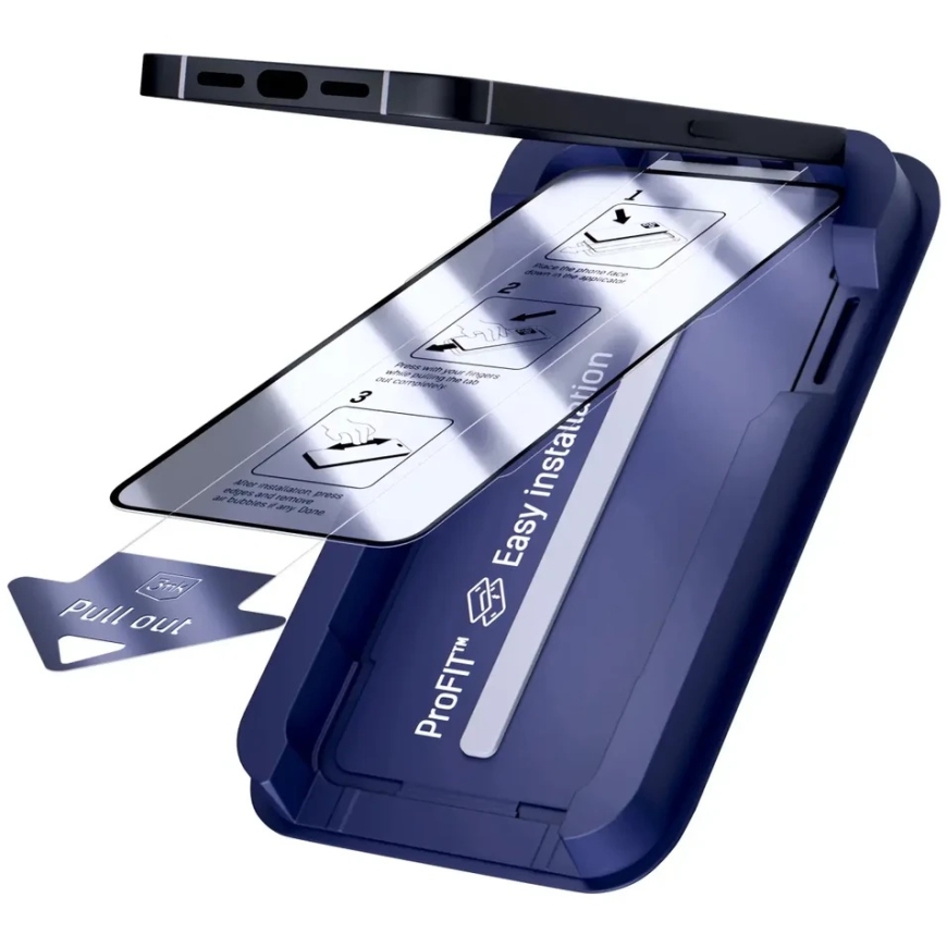 3MK HardGlass Max tempered glass with applicator, designed for Samsung Galaxy S24/S25 – 2