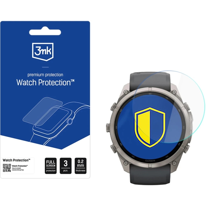 Гибридное стекло 3MK FlexibleGlass для Garmin Fenix 9 Pro 51мм – 2