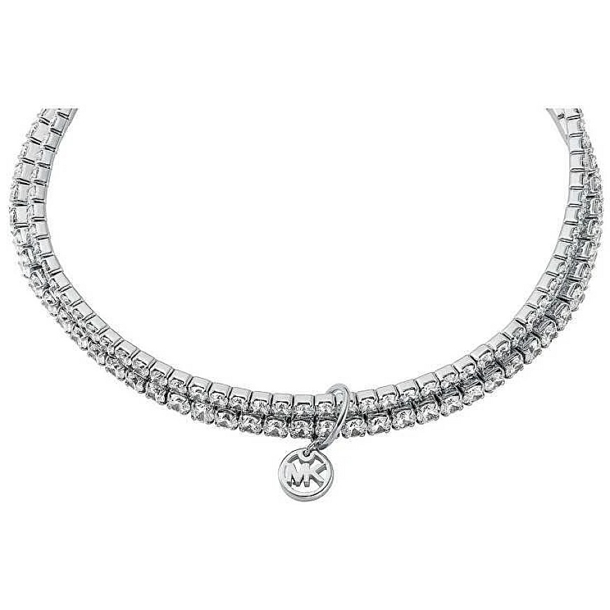 "Michael Kors Brilliance Kors MKJ8359CZ040" double tennis bracelet with zirconia – 2