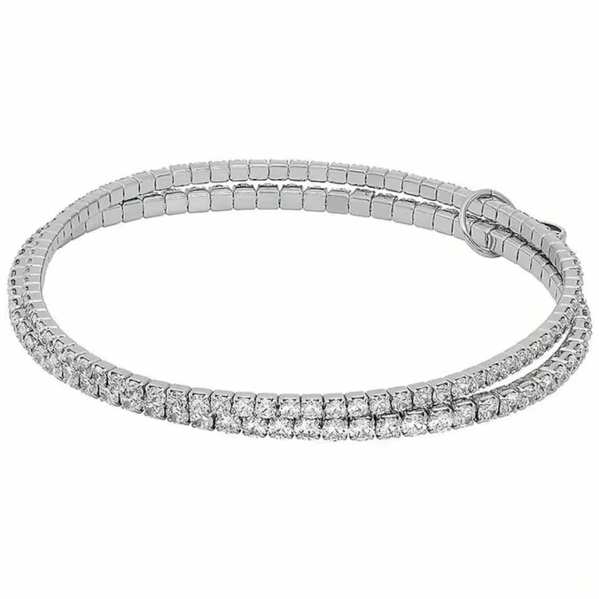 „Michael Kors Brilliance Kors MKJ8359CZ040“ dviguba teniso apyrankė su cirkoniais – 4