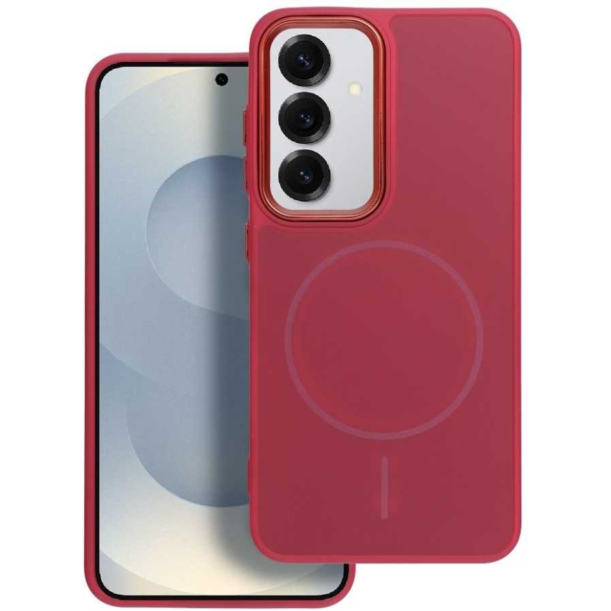 OEM-suojakuori Samsung A27 Frame Mag Cover, yhteensopiva MagSafe:n kanssa, magenta