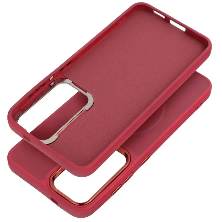 OEM apvalks Samsung A27 Frame Mag Cover, saderīgs ar MagSafe, magenta – 3