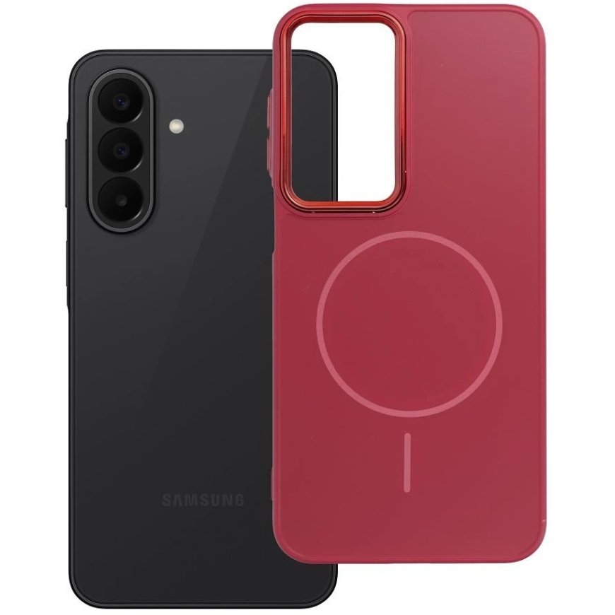 OEM apvalks Samsung A27 Frame Mag Cover, saderīgs ar MagSafe, magenta – 5