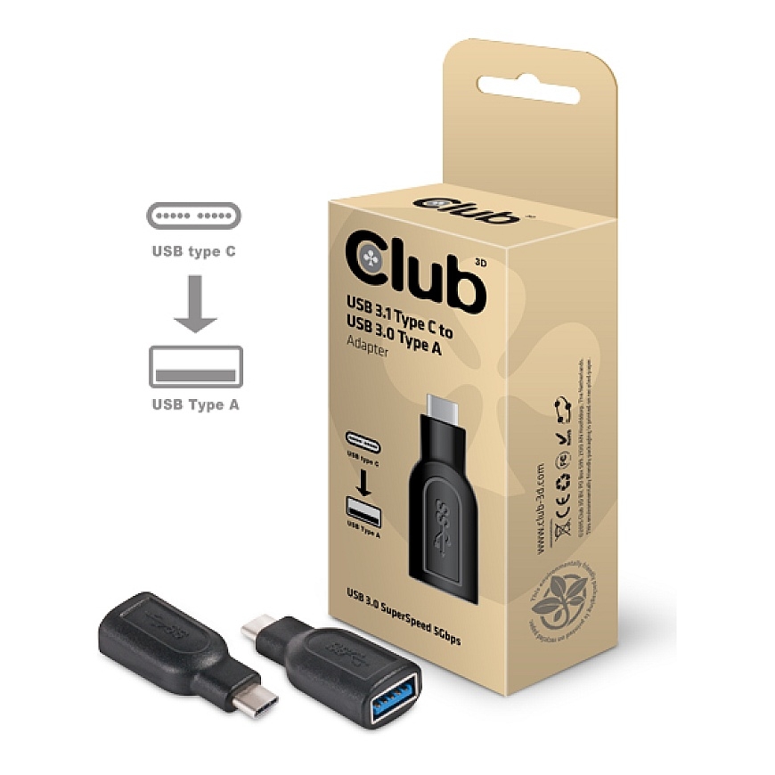 CLUB3D USB 3.1 Type C to USB 3.0 Adapter – 4