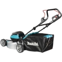 Makita DLM466ZX Cordless LawnMower 2X18V, 46cm, BL-motor, 3 in 1 (Cutting/Collecting/Mulching), 22,4kg, Steel deck, be akumuliat