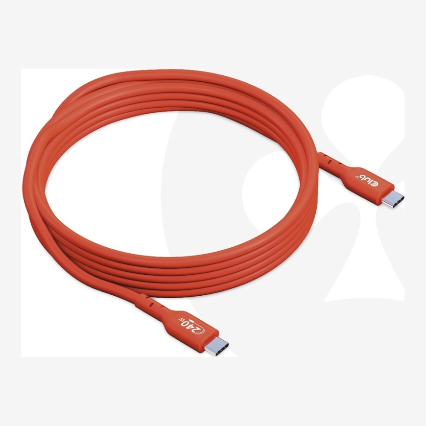 CLUB3D CAC-1515 USB kabelis USB 2.0 4 m USB C 240 W Oranžinė