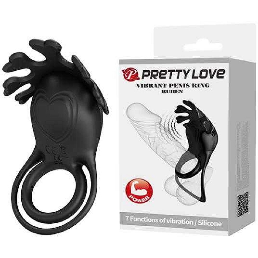 Pretty Love Male LYBAILE Pretty Love вибрационный кольцо на пенис Черное