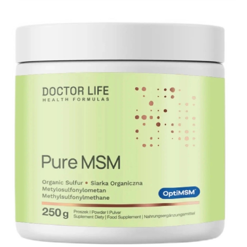 Doctor Life Pure MSM ravintolisä jauheena 250 g