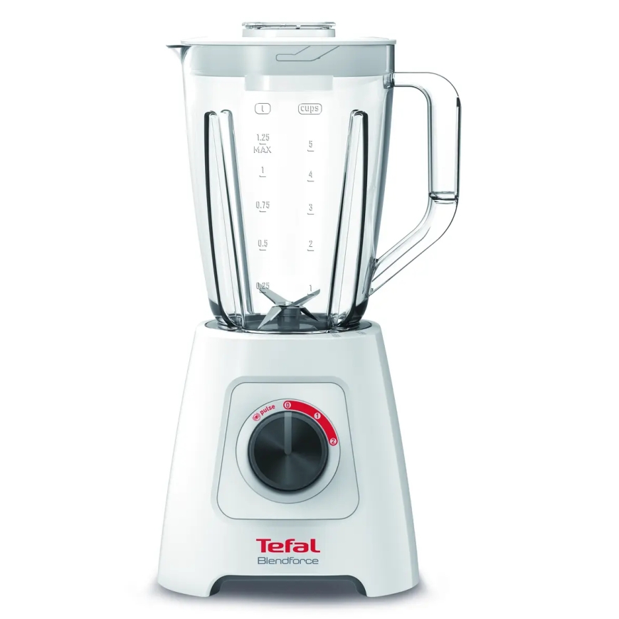Tefal BlendForce II BL4201 tehosekoitin 1,25 L Pöydällä pidettävä tehosekoitin 600 W Valkoinen
