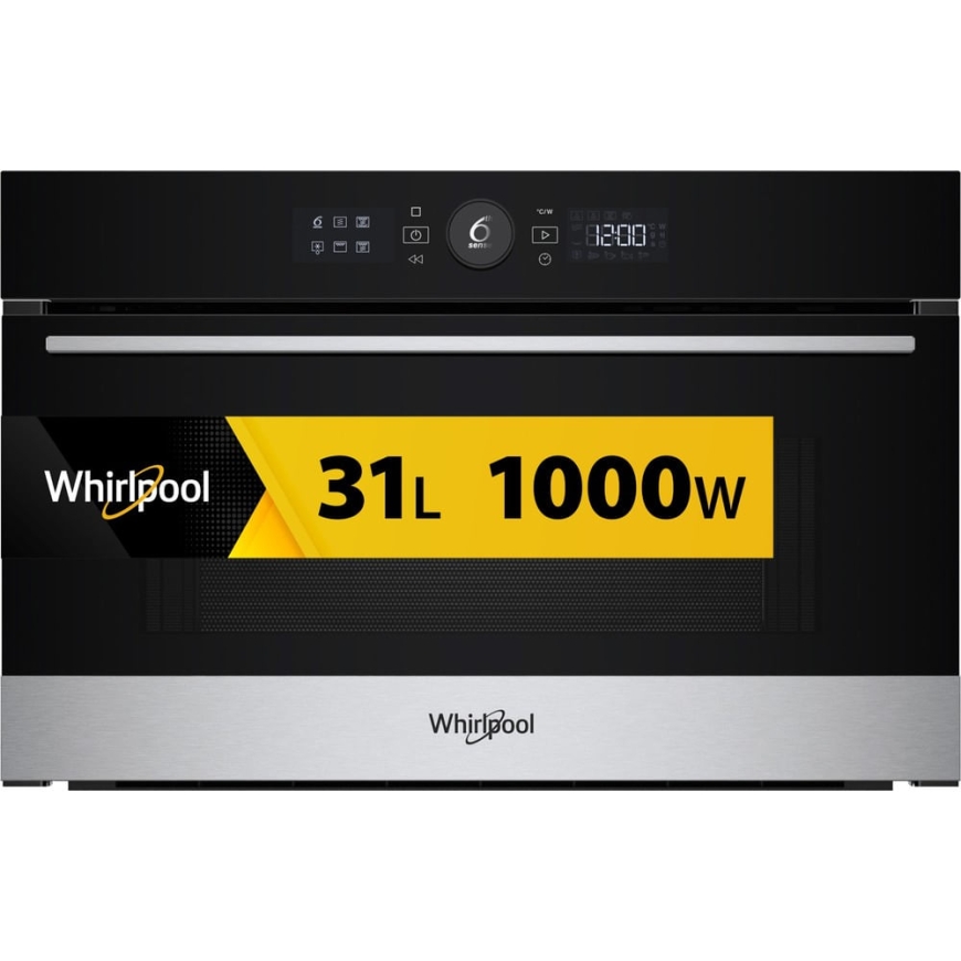 Whirlpool WMD54MX Черный, Нержавеющая сталь Микроволновая печь с грилем Встроенный 31 L 1000 W