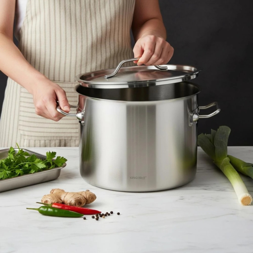 Gastronorm katls, nerūsējošais tērauds, diametrs 25cm, 9l, Kinghoff, KH-2021 – 4