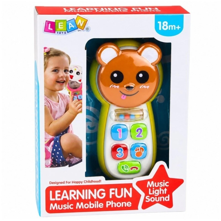 Lean Toys Интерактивный телефон 15.5 x 8.5 x 4 см – 5
