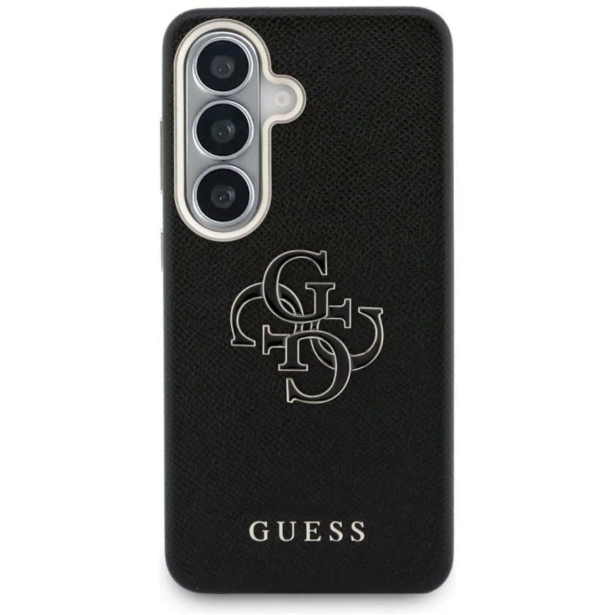 Guess PU 4G Resin Metal Logo kott Samsung Galaxy S26+ mustas – 4