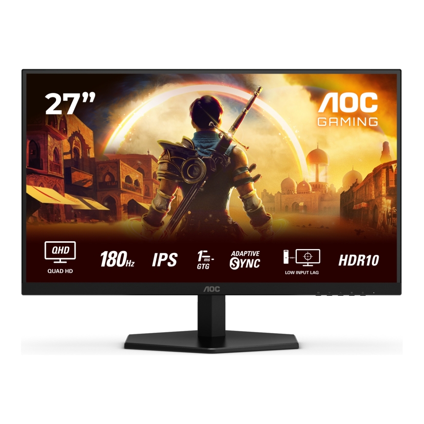 AOC G4 Q27G42XE tietokoneen litteä näyttö 68,6 cm (27") 2560 x 1440 pikseliä Quad HD Musta, Punainen