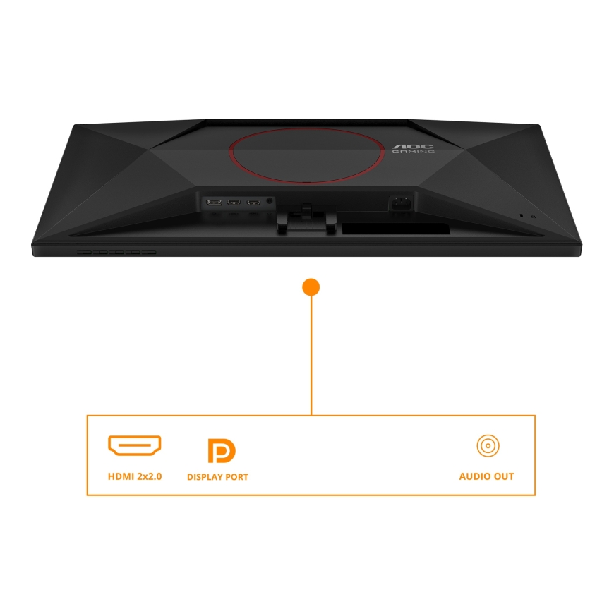 AOC G4 Q27G42XE monitori 68,6 cm (27") 2560 x 1440 pikseļi Quad HD Melns, Sarkans – 3