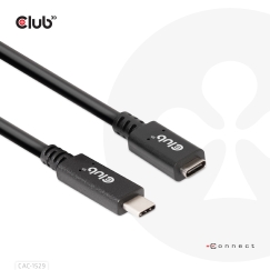 CLUB3D CAC-1529 USB-kaapeli USB 3.2 Gen 1 (3.1 Gen 1) 2 m USB C 5 Gbit/s 60 W Musta