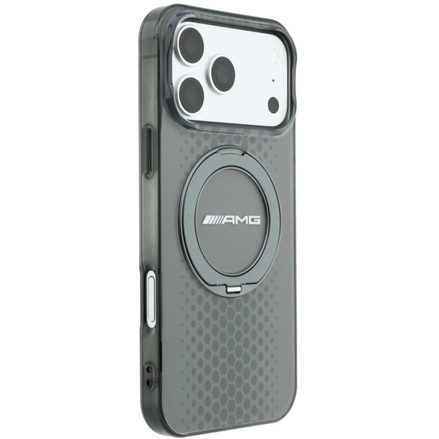 Mercedes AMG IML двухслойный чехол Urban Line с кольцом и подставкой MagSafe для iPhone 18 Pro Max / 17 Pro Max – серый – 5