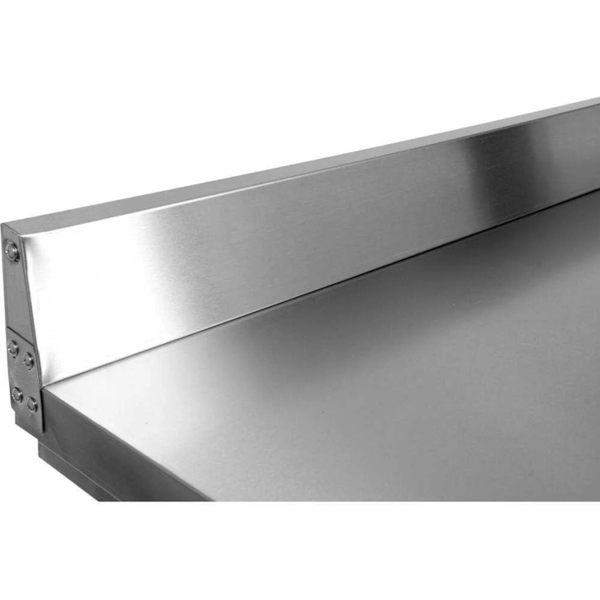 Toya Sa Poland wall table with shelf, 1200x700x850+100 mm, stainless steel table – 4