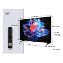 TCL P6K 50P6K TV 127 cm (50") 4K Ultra HD Smart TV Wi-Fi Metallic
