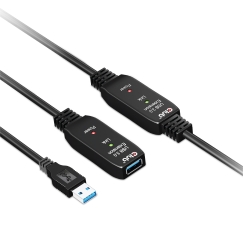 CLUB3D CAC-1405 USB-kaabel USB 3.2 Gen 2 (3.1 Gen 2) 10 m USB A 5 Gbit/s Must