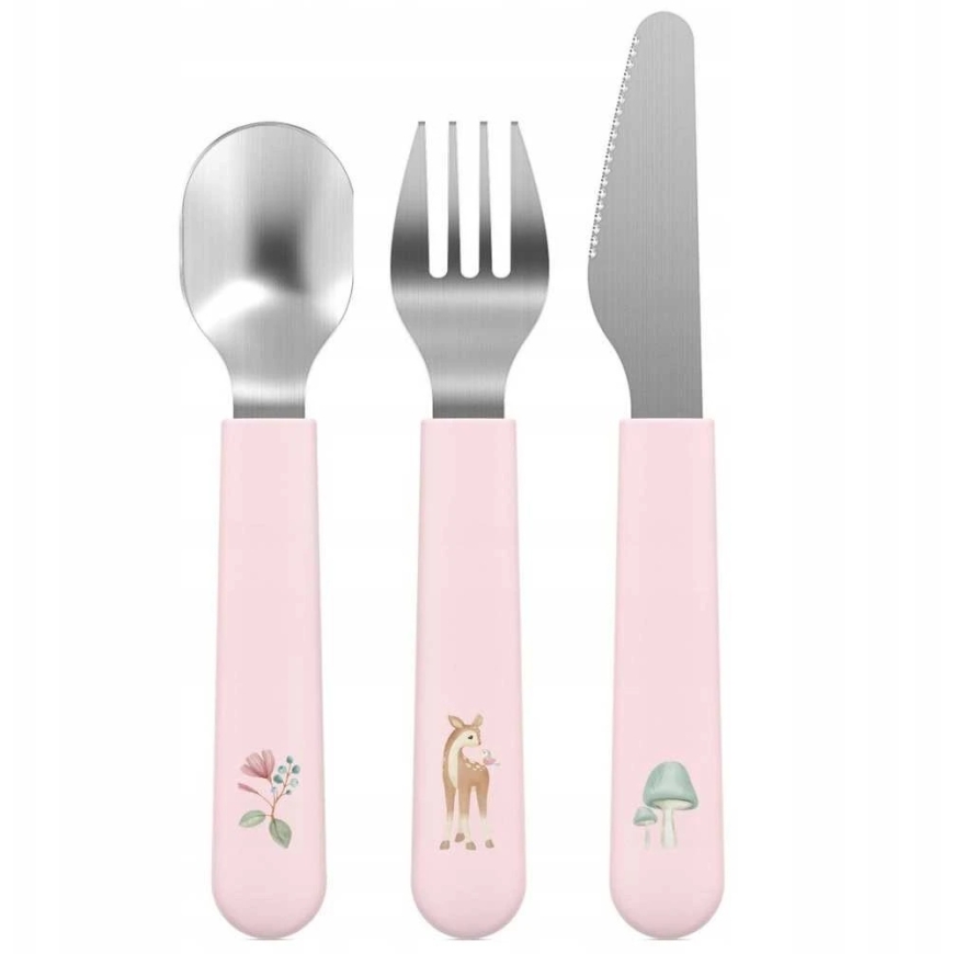 Little Dutch Mepal 3-piece children's cutlery set 'Fairy Garden'