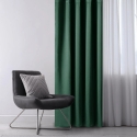 Samettiverho lenkeillä AmeliaHome 200 × 280 cm, tummanvihreä Samettiverho lenkeillä AmeliaHome 200 × 280 cm, tummanvihreä