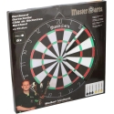 Master Darts Double-Sided Dartboard with Darts, 45 cm + 6 pcs Darts