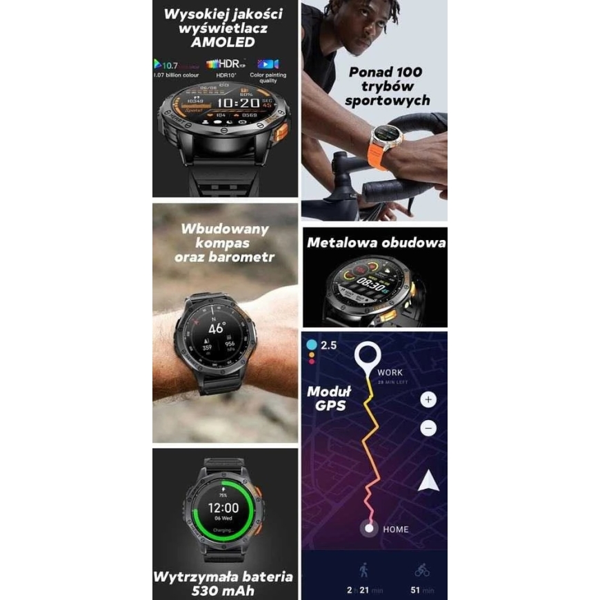 GRAVITY GT24-5 MEN'S Išmanusis laikrodis - TIMER, ADDITIONAL PASSAGE (sg033e) – 5