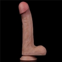 LoveToy 9 tuuman kaksikerroksinen silikonidildo