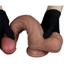 LoveToy 9 colių dvisluoksnis silikoninis varpa