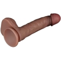 LoveToy 9 colių dvisluoksnis silikoninis varpa