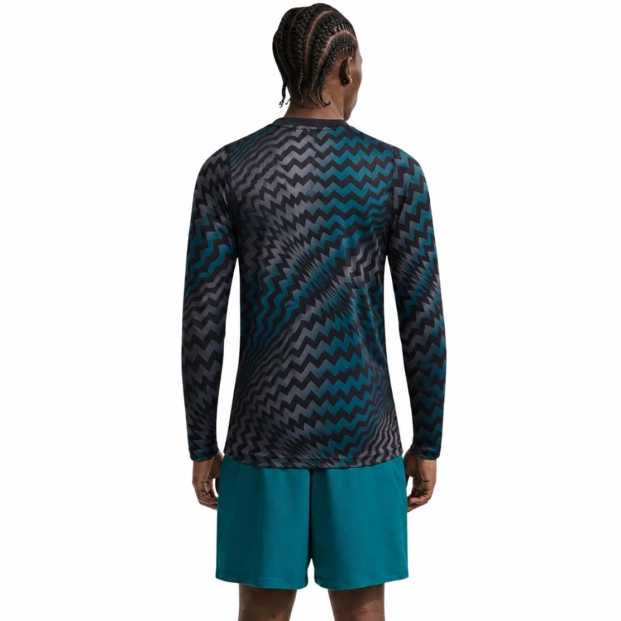 Мужская вратарская футболка Nike Dri-FIT Gardien VI черно-серо-синяя HV8306 010 (M) – 2