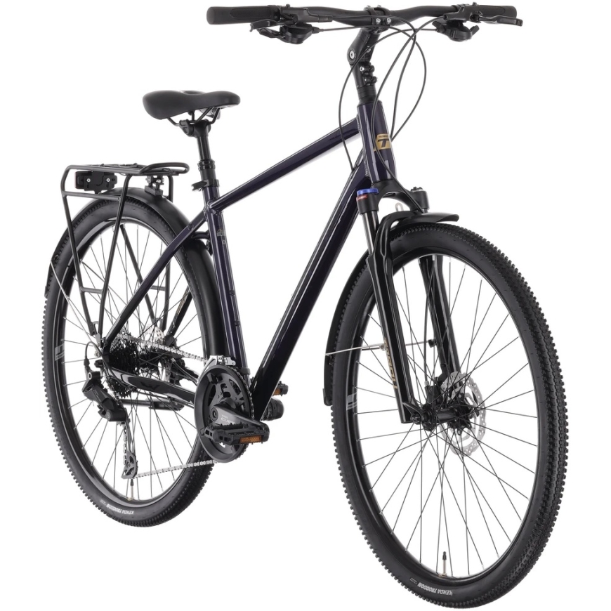 Dviratis Tabou Flow 4 EQ juodas-violetinė-M / 19" (Dydis: M / 19")