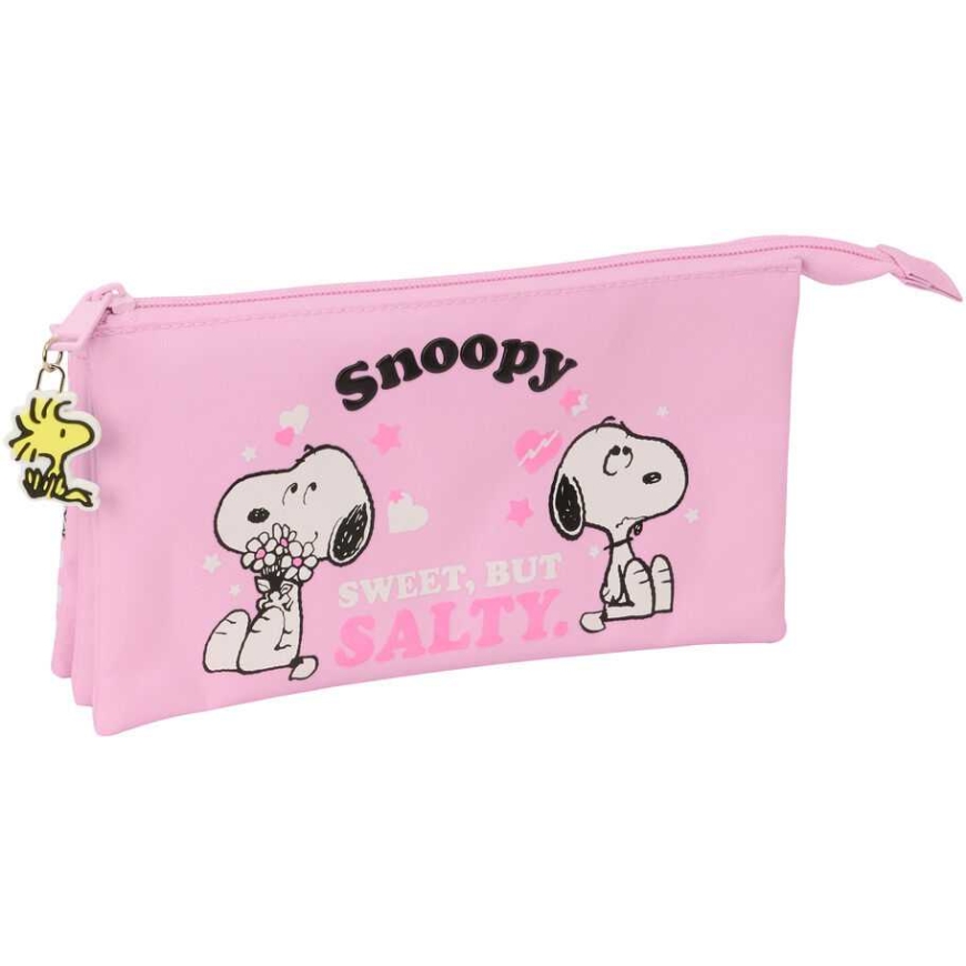 Safta Snoopy triple pencil case