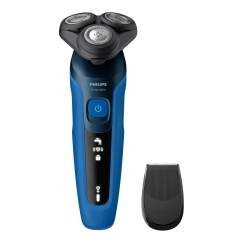 Philips SHAVER Series 5000 S5466/17 raseerija mehele Pöörlevad terad Trimmer Must, Sinine