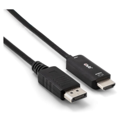 CLUB3D CAC-1083 DisplayPort-kaabel 2 m HDMI tüüp D (Micro) Must
