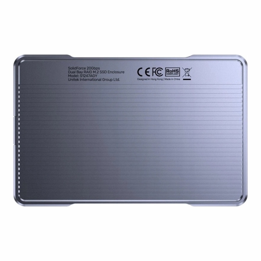 UNITEK SolidForce RAID M.2 SATA USB 3.2 Harmaa S1247AGY01 – 4