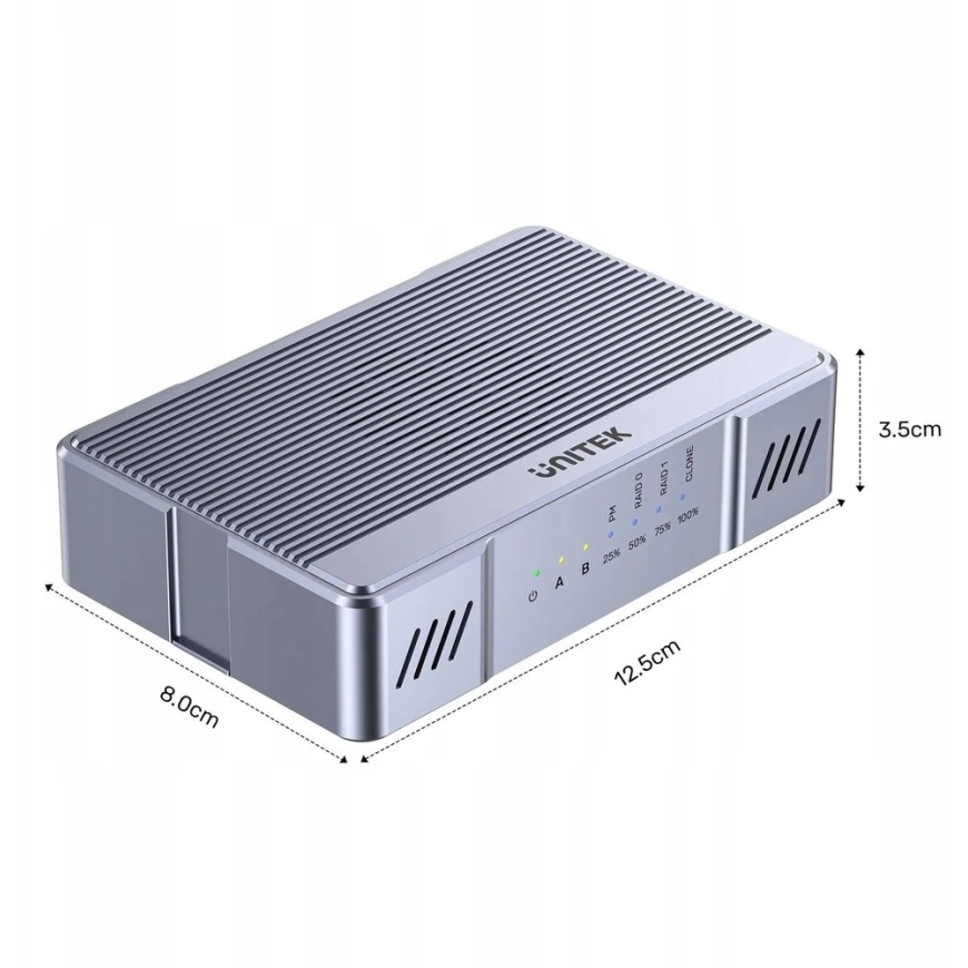 UNITEK SolidForce RAID M.2 SATA USB 3.2 Gray S1247AGY01 – 5