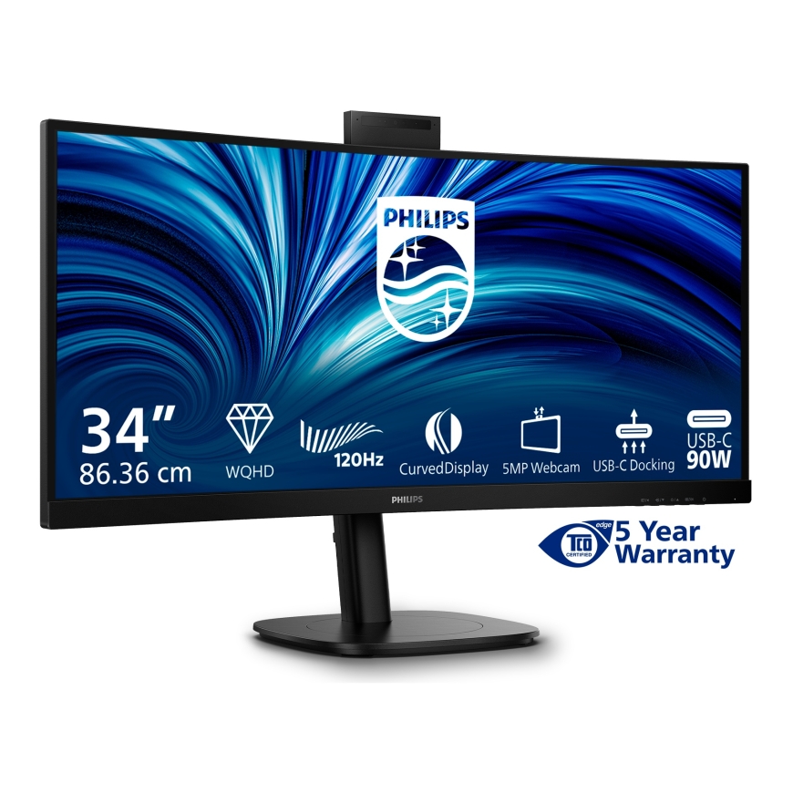 Philips 3000 series 34B2U3600CH/00 computer monitor 86.4 cm (34") 3440 x 1440 pixels Wide Quad HD LC – 4