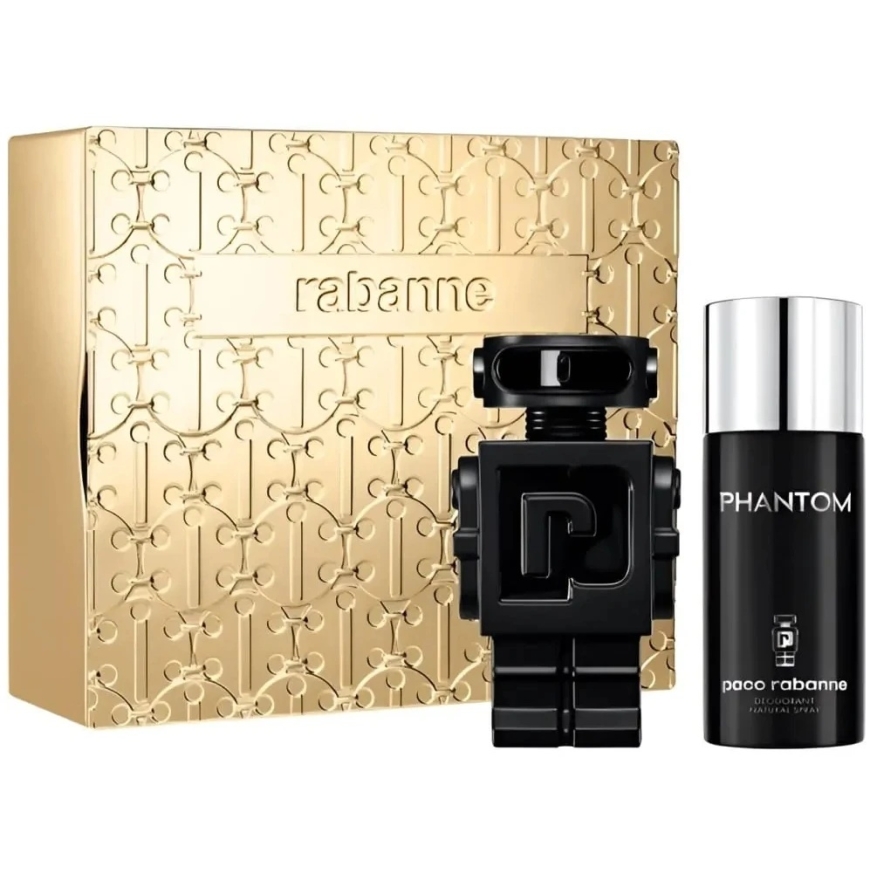 Paco Rabanne Set: Phantom In Red Eau De Parfum For Men, 100 ml + Phantom In Red Deodorant Spray For Men, 150 ml