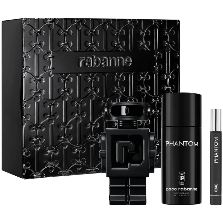 Набор Paco Rabanne: Phantom In Red Eau De Parfum для мужчин, 100 мл + Phantom In Red Дезодорант-спрей для мужчин, 150 мл – 2