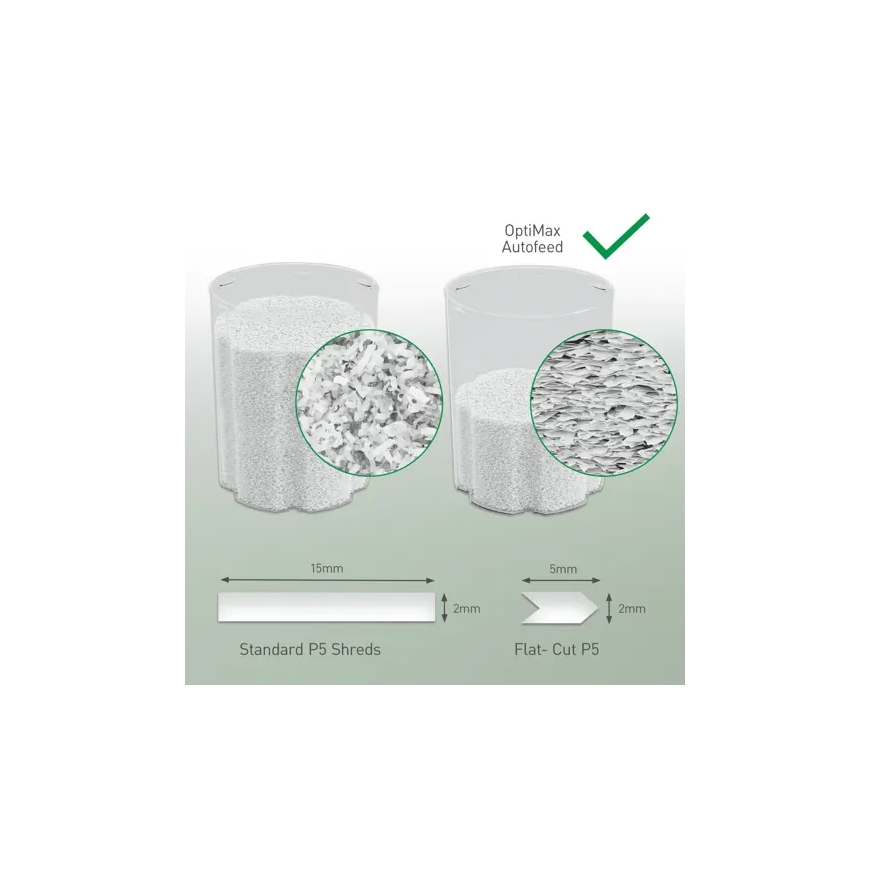 Leitz 80390000 paberihunt Micro-cut tüüpi purustaja 55 dB 22,5 cm Valge – 5