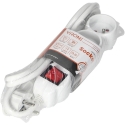 Orno 3-way extension cord 2P+Z with switch, 3m H05VV-F 3x1.5mm2, Imax16A, flat plug, white Orno 3-way extension cord 2P+Z with switch, 3m H05VV-F 3x1.5mm2, Imax16A, flat plug, white