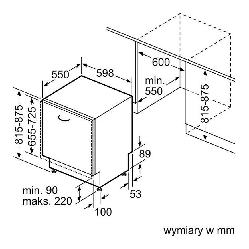Įmontuojama indaplovė Bosch SGV4HVX31E – 3