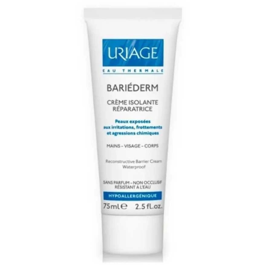 Uriage Bariéderm Insulating Repairing Kreminis kremas veidui ir kūnui, 75 ml
