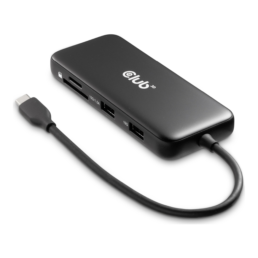 CLUB3D 8-1 Portable Dock USB Type-C® 10Gbps to HDMI™ and DisplayPort™ 8K30Hz PD Max.100Watt – 2