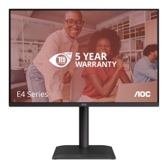 AOC E4 X24E4U kompiuterio monitorius 61 cm (24") 1920 x 1200 pikseliai „Full HD“ LED Juoda